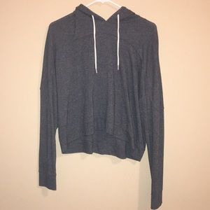 Gray cropped sweatshirt
